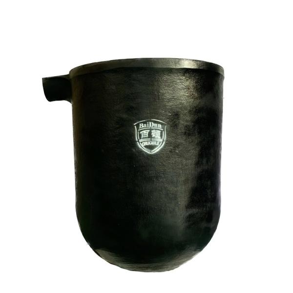 Chemical Stability Aluminum Melting Crucible Round Shape For Aluminum Alloys