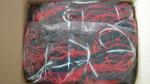120mm Mesh Striped Soccer Net Knotted Polyethylene Square