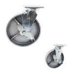 8x2 Inch Swivel Plate 660LBS Furniture Lockable Caster Wheels