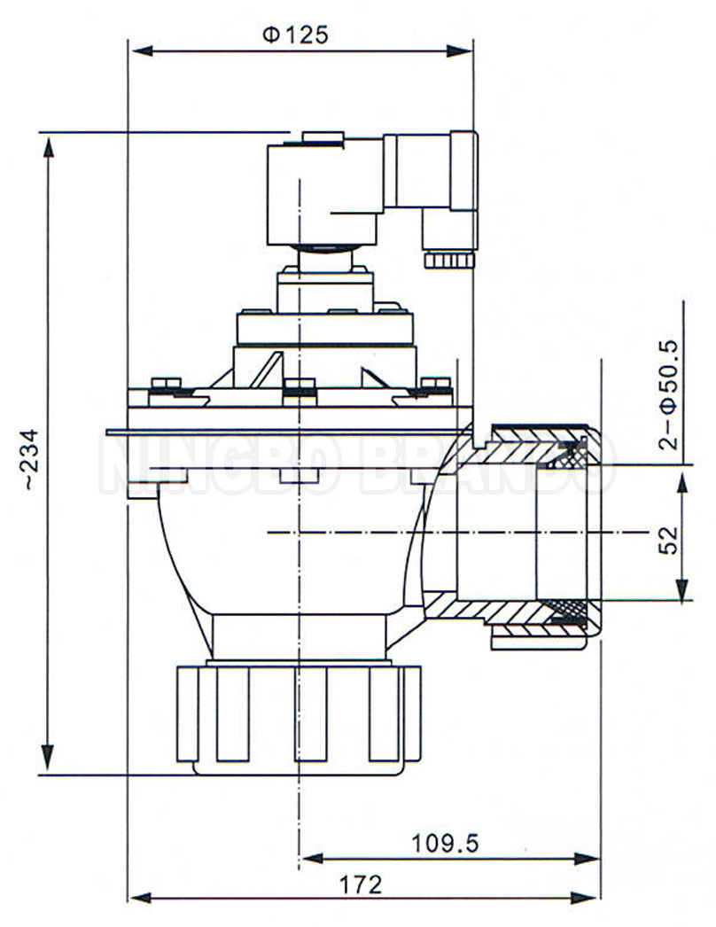 CA45DD G1 1/2" Goyen Type Dresser Nut Pulse Jet Valve For Dust Collector