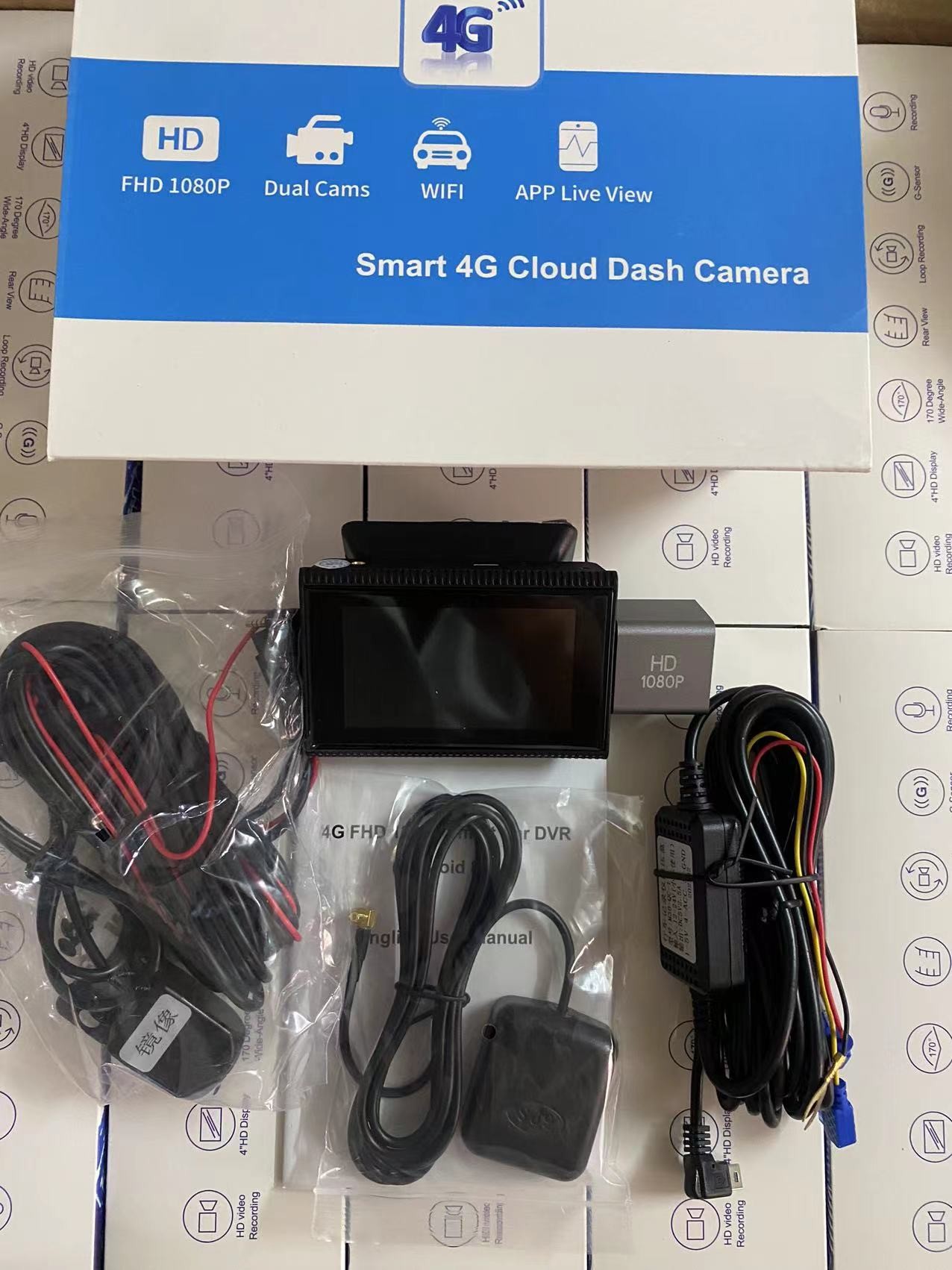 Android IPS 4G Car DVR Built In GPS Navigator WIFI Remote Monitoring Video Recorder