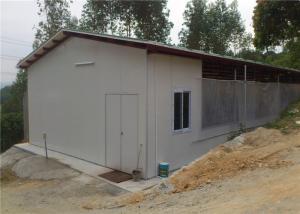 China Mobile Portable Steel Chicken Houses / Metal Farm Sheds With Permanent Foundation factory