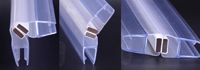 Transparent PVC Shower Door Plastic Seal Waterproof Shower Door Plastic Strips