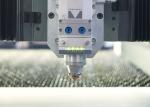 Double Drive Fiber Laser Metal Cutting Machine , Industrial Laser Cutter Full