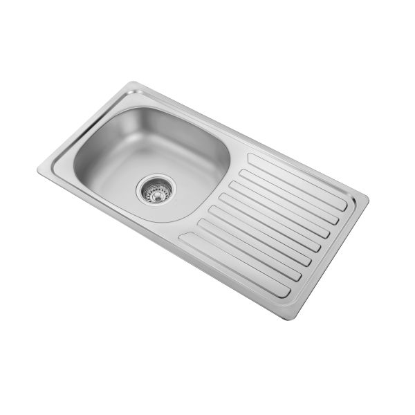 PSON Farmhouse Sink Outdoor Kitchen 80cm Steel Basin With Stand