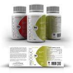 Supplement PVC Private Printable vial Bottle Labels