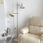 Cream adjustable floor lamp for bedroom living room live background light