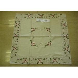 China 8cm Double Border Hemstitch Collection Tablecloth With Machine Washing on sale