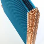Corrugated Fin Copper Condenser Coil Tube AC Evaporator Coil