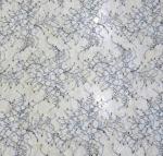 Coloured Designs Chantilly Lace For Wedding Dresses , French Lace Fabric