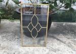 Clear Cabinet Door Glass Panels , Various Shape Decorative Glass For Kitchen