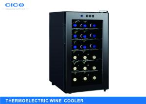 China Freestanding 18 Bottle Thermoelectric Wine Cooler LED Temp Control factory