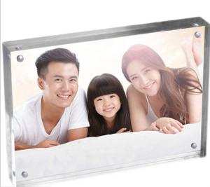 China A4 Perspex Frame Transparent Acrylic Block Photo Frame factory