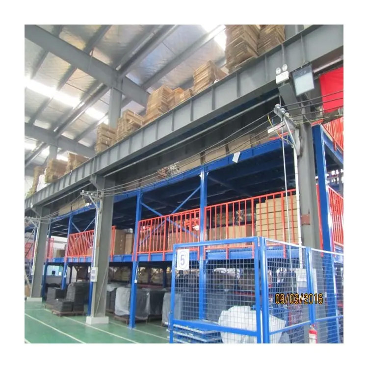 China Industrial Steel Platform Warehouse Pallet Racking Customized With Stairs Handrails factory