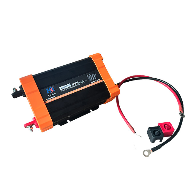 Ajustable Home Power Inverter Easily Installed Black Color With LCD Display Pure Sine Wave Inverter Power Supply