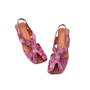 China S253 Ladies Sandals 2020 Summer Fog Fantasy Craft Open Toe Sandals Fashion Wedge Heels factory