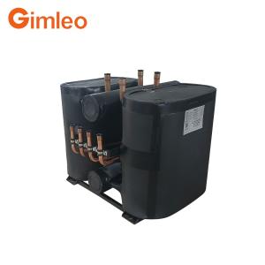 China 25Hp Stainless Steel Shell / Copper Tube Heat Exchanger Condenser RBH06-CMx4 factory