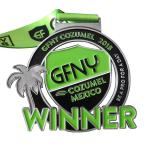 Color Filling Zinc Alloy Custom Metal Medals For Marathon Running Sport