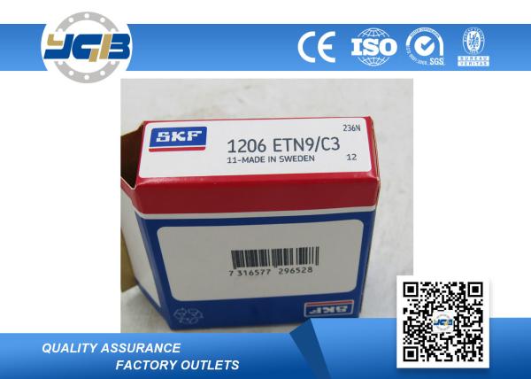 1206 1207 1208 ETN9 Skf Self Aligning Ball Bearing Stainless Steel For Low Noise