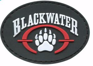 China Colorful Sticky Hook And Loop Patches , Novelty Pvc Rubber Military Patches For Clothing on sale