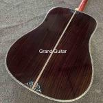 Custom Deluxe Solid Spruce Top Dreadnought Body Ebony Fingerboard 41 Inch Real
