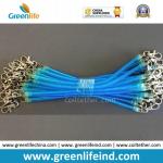 Transparent Blue Slim Coiled Bungee Cord Lanyard W/Hooks 2PCS