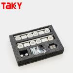 Double Soft Closing 8 Wheel Sliding Door Pulley Hardware for Modern Furniture