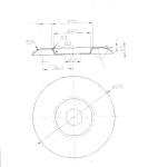 125mm / 100mm Diamond Brazed Saw Blade Cutting Diamond Grinding Disc Metal