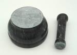 Black Stone Mortar And Pestle , Marble Mortar And Pestle Set Round Shape