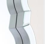 Compact Beveled Glass Framed Mirrors / Decorative Mirror Glass High Hardness