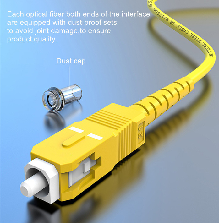Single Mode Simplex SC APC 9/125 0.9mm Fiber Optic Pigtail