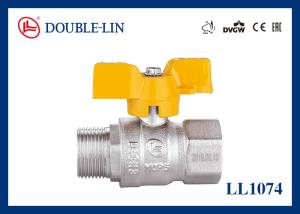 China Male X Female Long Threads 72.5 PSI Brass Gas Valves factory