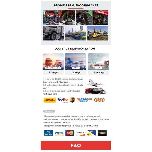 BJ60 modified STR nitrogen shock absorber front and rear suspension, desert off-road competitive suspension, original lifting kit