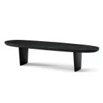 Modern Nordic Wood Coffee Table for Living Room without Folding in Walnut Color