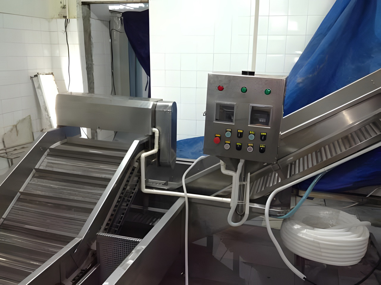 Industrial Durable Prawn Cleaning Machine , Anti Corrosion Carp Processing Plant