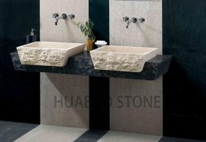 China Modern Wash Basin Sink , Bathroom Vessel Sinks Unit Molded Natural Color factory