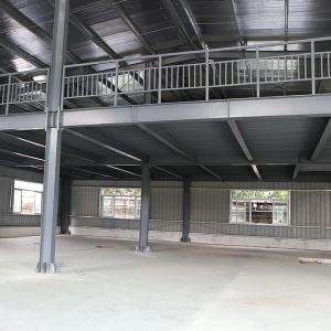 China GB Standard Steel Frame Shed With Mezzanine Floor Deck To Support Concrete factory