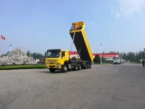 China Customized Tri-Axl Dump Semitrailer Rear Tipper Cargo Trailer for Heavy Duty Transport factory