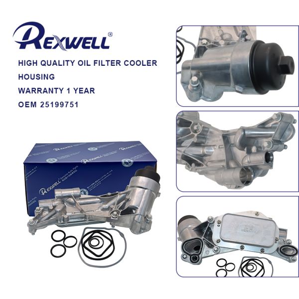 25199751 12992593 93186324 Engine Oil Cooler Filter Housing Assembly for Chevrolet Chevy Cruze Aveo G3 Opel Astra 1.8L