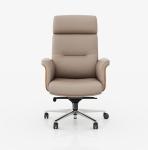 High Back Executive Office Chair Genuine Leather Adjustable Headrest Hot Sale