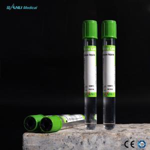 China Blood Collection Green Top Heparin Tube Coated Spray Dried Lithium Heparin factory