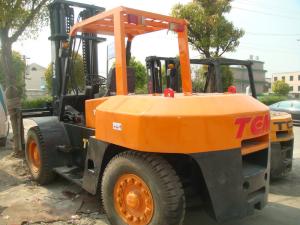 China Used 10 ton Forklift , Diesel Engine TCM forklift FD100 factory
