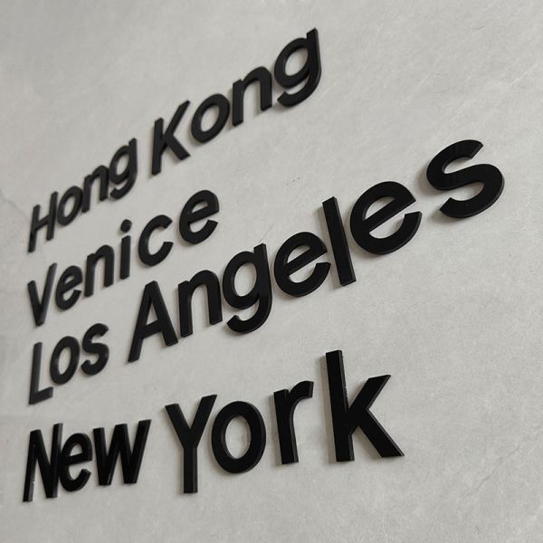 5Mm to 20 Mm Depth Black Acrylic Customize Letters Perspex 3D Schriftzug Laser Cutting Plastic Acrylic Letters for Wall