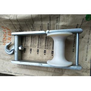 China Aerial Cable Transmission Stringing Blocks Wire Pulling Rollers on sale China Aerial Cable Transmission Stringing Blocks Wire Pulling Rollers on sale