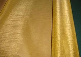 China Heavy Duty Brass Mesh Cloth / Brass Hardware Cloth For Chinaware Printing factory