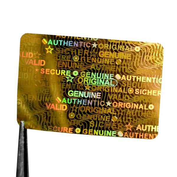 Anti Fake Logo Printing 3D Holographic Security Label Card Laser Hologram