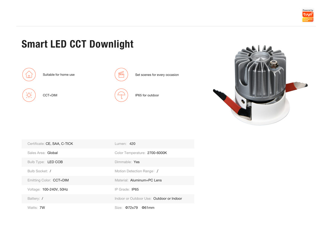 Smart LED CCT Downight