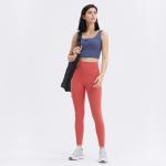 80% Nylon Nude Feeling Workout Leggings Tights For Women