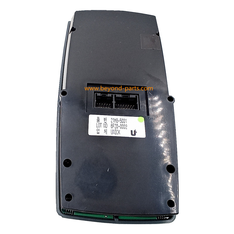 Hyundai R55-7 Excavator Spare Parts Monitor Cluster Gauge Panel 21M8-5001