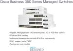 4-Port 2.5GE + 20-Port 10/100/1000 + 2 x 10GBusiness 350 Series Switches CBS350